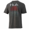 Mens Huk Striped Horizon Tee