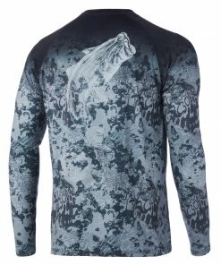 Mens Huk KC Fish Fade Pursuit Long Sleeve