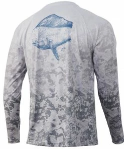 Mens Huk KC Fish Fade Pursuit Long Sleeve