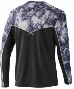 Mens Huk Icon X Mossy Oak Fracture Long Sleeve
