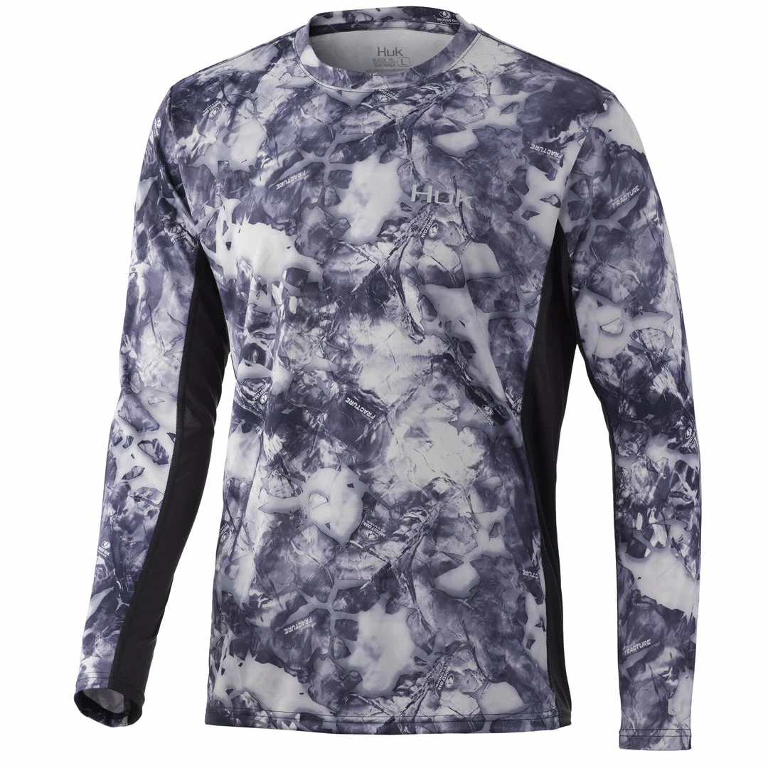 Mens Huk Icon X Mossy Oak Fracture Long Sleeve 3 Mens Huk Icon X Mossy Oak Fracture Long Sleeve