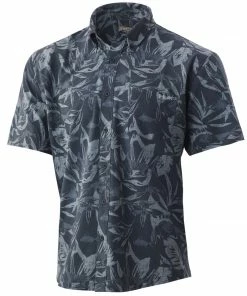 Mens Huk Kona Ocean Palm Button-Down