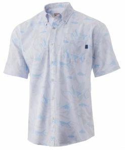 Huk Kona Ocean Palm Button-Down Mens