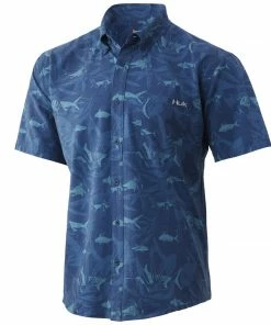Huk Kona Ocean Palm Button-Down