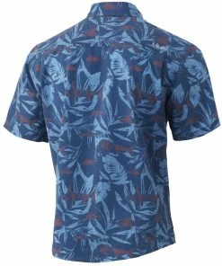 Huk Kona Ocean Palm Button-Down Mens