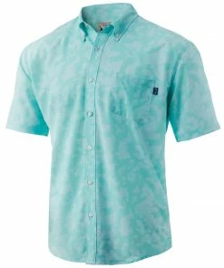 Mens Huk Kona Running Lakes Button-Down