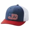 Mens Huk Americana Colorblock Trucker