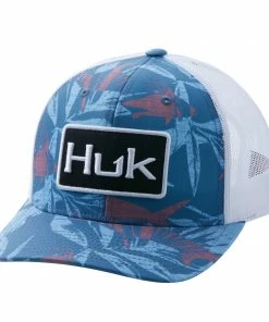 Mens Huk Ocean Palm Trucker Cap