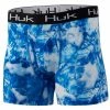 Mens Huk Mossy Oak Fracture Boxer Brief