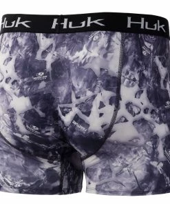 Mens Huk Mossy Oak Fracture Boxer Brief