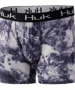 Mens Huk Mossy Oak Fracture Boxer Brief