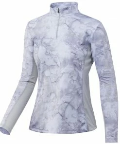 Huk Womens Icon X Mossy Oak Fracture 1/4 Zip