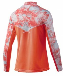 Huk Womens Icon X Mossy Oak Fracture 1/4 Zip