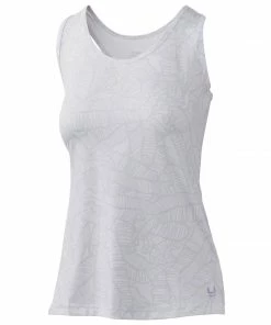 Huk Womens Pursuit Linear Leaf Tank
