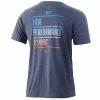 Mens Huk Americana Brand Tee