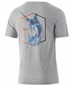 Mens Huk Angry Marlin Tee
