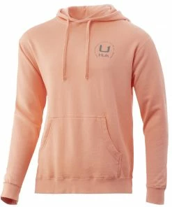 Huk Camo Fill Logo Cotton Hoodie