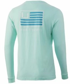 Huk And Bars Long Sleeve Pocket Tee