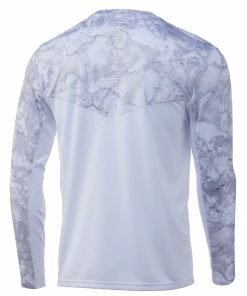 Huk Icon X Mossy Oak Fracture Long Sleeve Mens