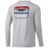 Mens Huk Sunset Bass Pursuit Long Sleeve 2 Mens Huk Sunset Bass Pursuit Long Sleeve