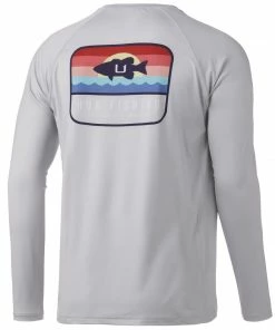 Mens Huk Sunset Bass Pursuit Long Sleeve