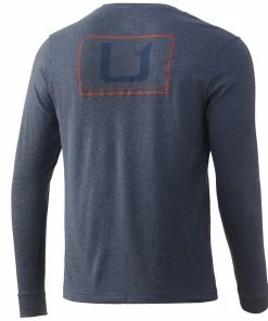 Huk Long Sleeve United Pocket Tee